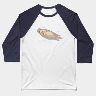 Mom and baby otter Baseball T-Shirt